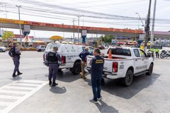 Patrulhamento percorreu vias das zonas Norte, Leste e Oeste da capital para orientar cabos eleit...