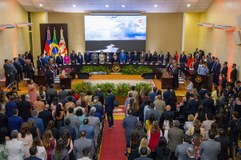 Primeira mulher a ocupar o cargo, Leda Mara Albuquerque inicia seu terceiro mandato à frente do ...