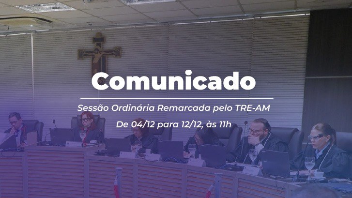 Alteração sessão ordinária - Dezembro/2025