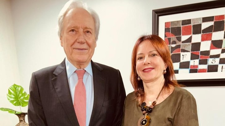 Desdora Carla Reis e Ministro Lewandowski Desdora Carla Reis e Ministro Lewandowski