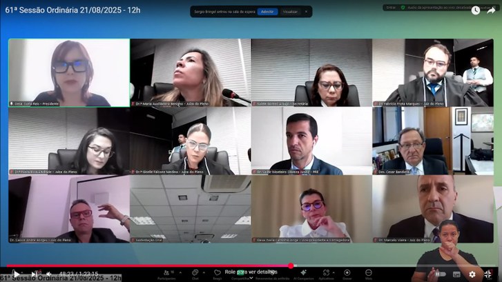 Desembargador Cezar Bandieira encerra biênio como juiz substituto do Pleno do TRE-AM Homenagens na sessão do Pleno Corte Eleitoral