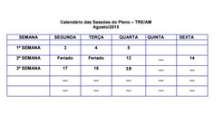 Novo calendario agosto