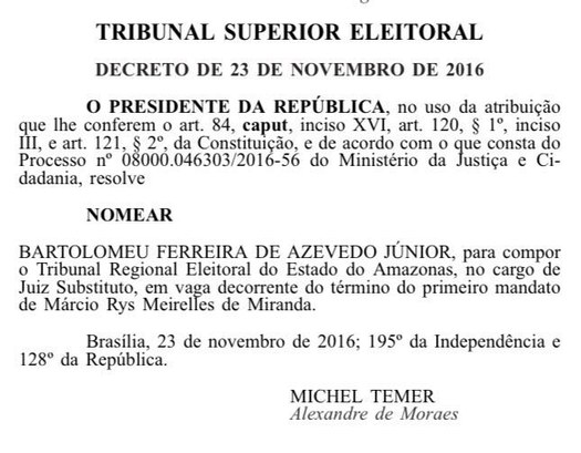 Portaria Dr Bartolomeu