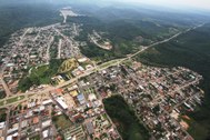 Vista aérea do Município de Presidente Figueiredo/AM