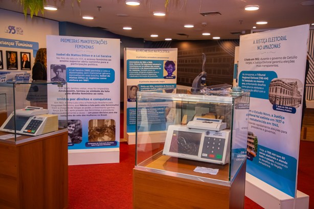 TRE-AM celebra 93 anos de história e do protagonismo feminino em mostra no Amazonas Shopping TRE-AM celebra 93 anos de história e do protagonismo feminino em mostra no Amazonas Shopping