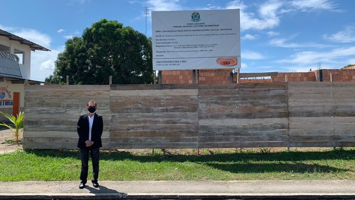 Visita Desdor Wellington às obras