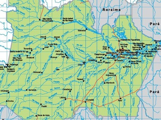 Mapa do Amazonas Mapa do Amazonas
