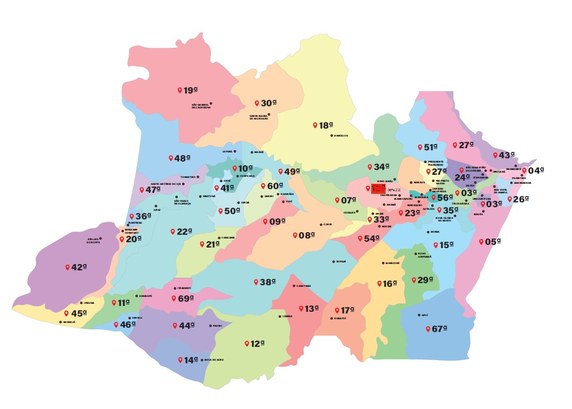 Mapa Zonas Eleitorais