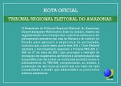 Nota oficial TRE-AM