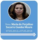 Ouvidora do TRE-AM Desembargadora Maria do Perpétuo Socorro Guedes Moura no período de 07.05.201...
