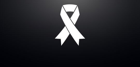 Banner com a inscrição nota de pesar